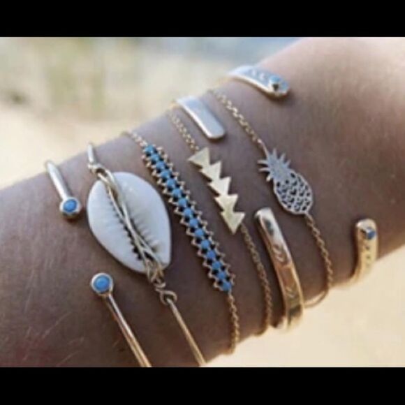 7
PC BOHO BRACELET SET - Picture 1 of 1